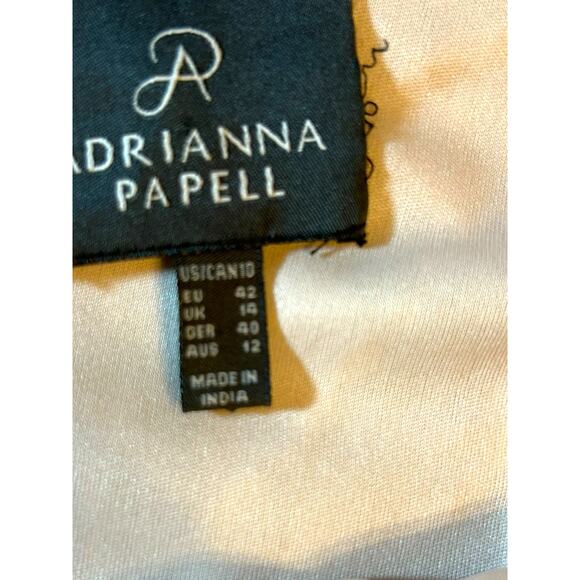 Adrianna Papell Blush Sequined Gown - Size 10 - Picture 3 of 15